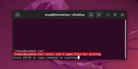 can't write nano file but vim works.